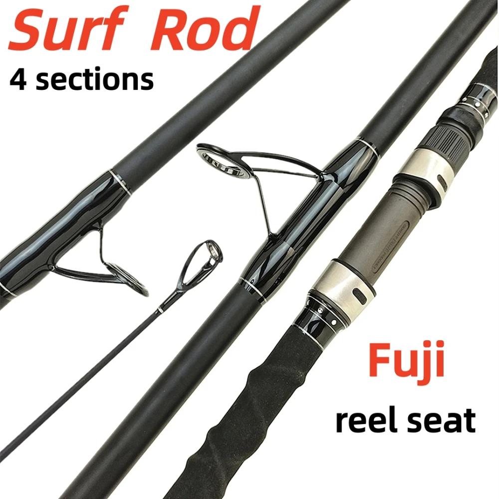 EXTERA Caña carbono spinning surfcasting con portacarretes Fuji - imagen 3