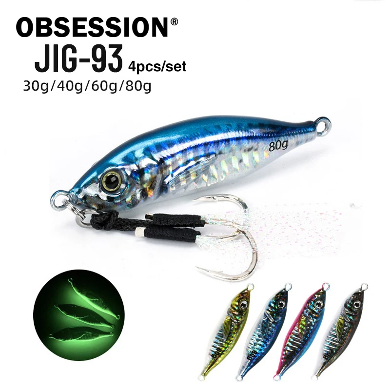 Obsession J93 Jig metálico de largo alcance para agua salada slow pitch - imagen 4