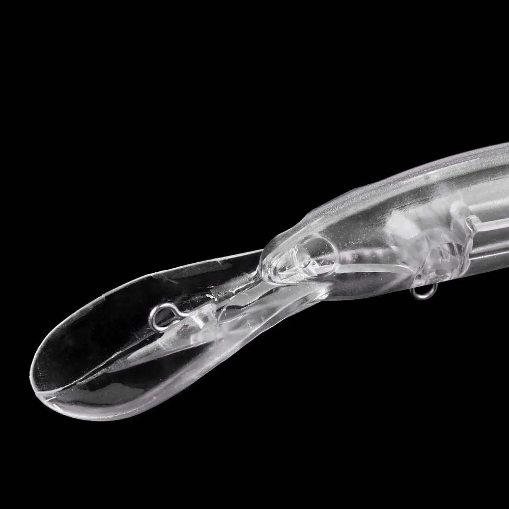 Vista de los cuerpos de cebo duro transparentes