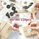Adhesivos decorativos con frases clásicas estilo dorado para regalo
