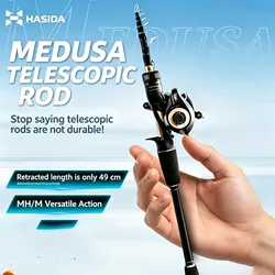 Histar Medusa Tele Spin – Caña telespin para spinning y baitcasting