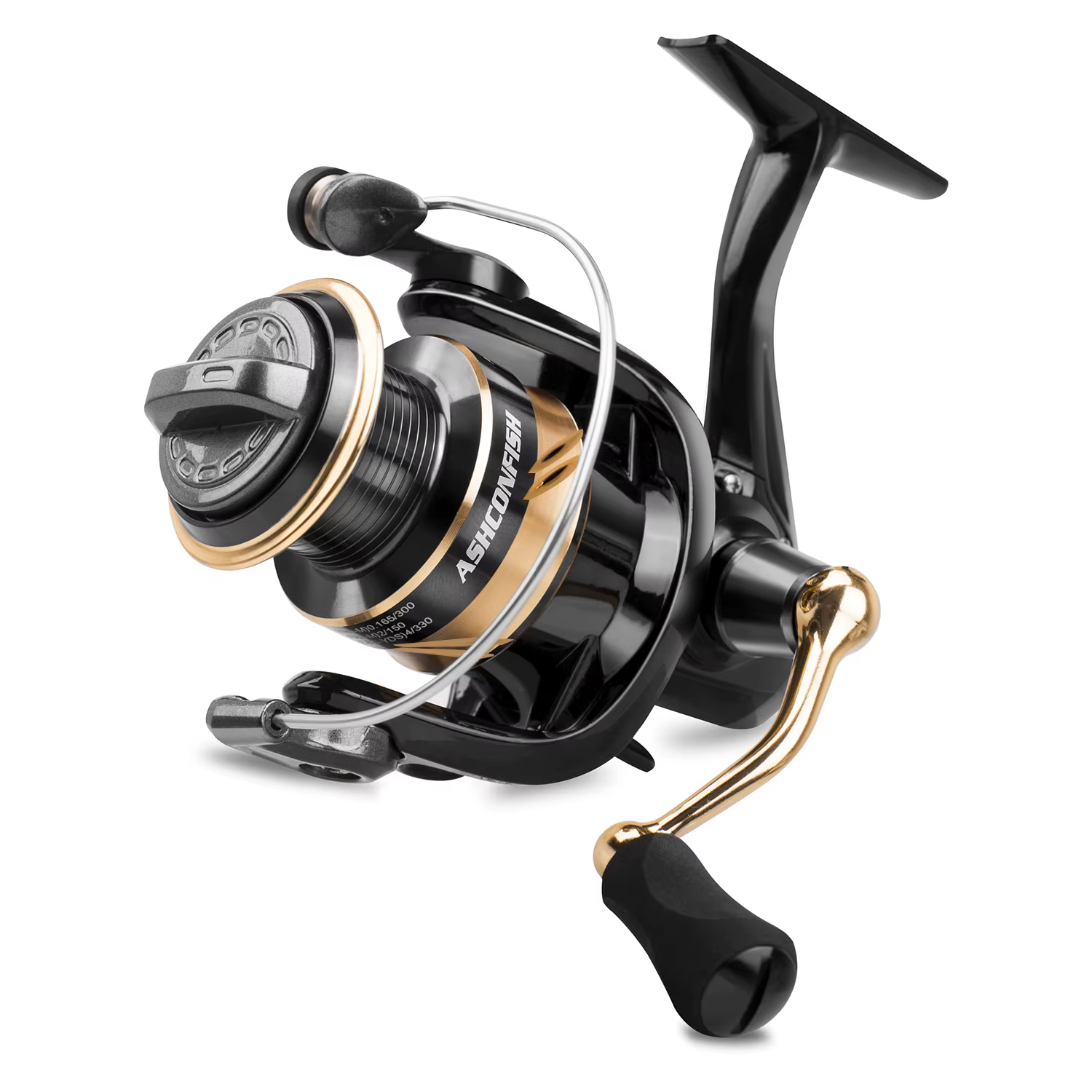 Carrete Spinning Ashconfish 8 rodamientos reversible agua dulce y salada