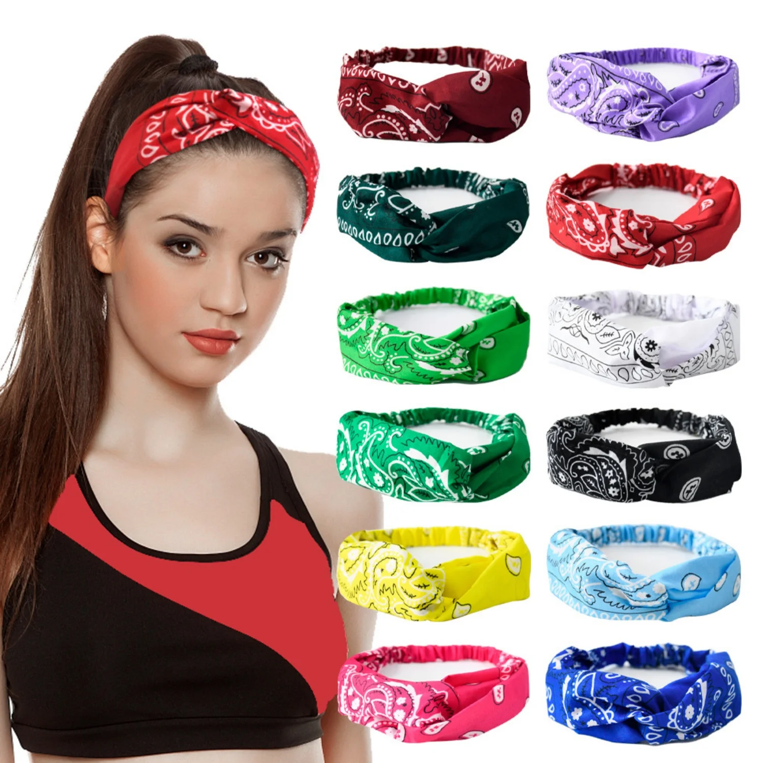 Diadema absorbente de sudor – Ideal para ciclismo, running y yoga