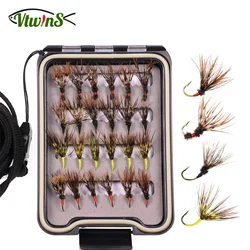 Vtwins Tenkara Sakasa Kebari: moscas de trucha en caja impermeable