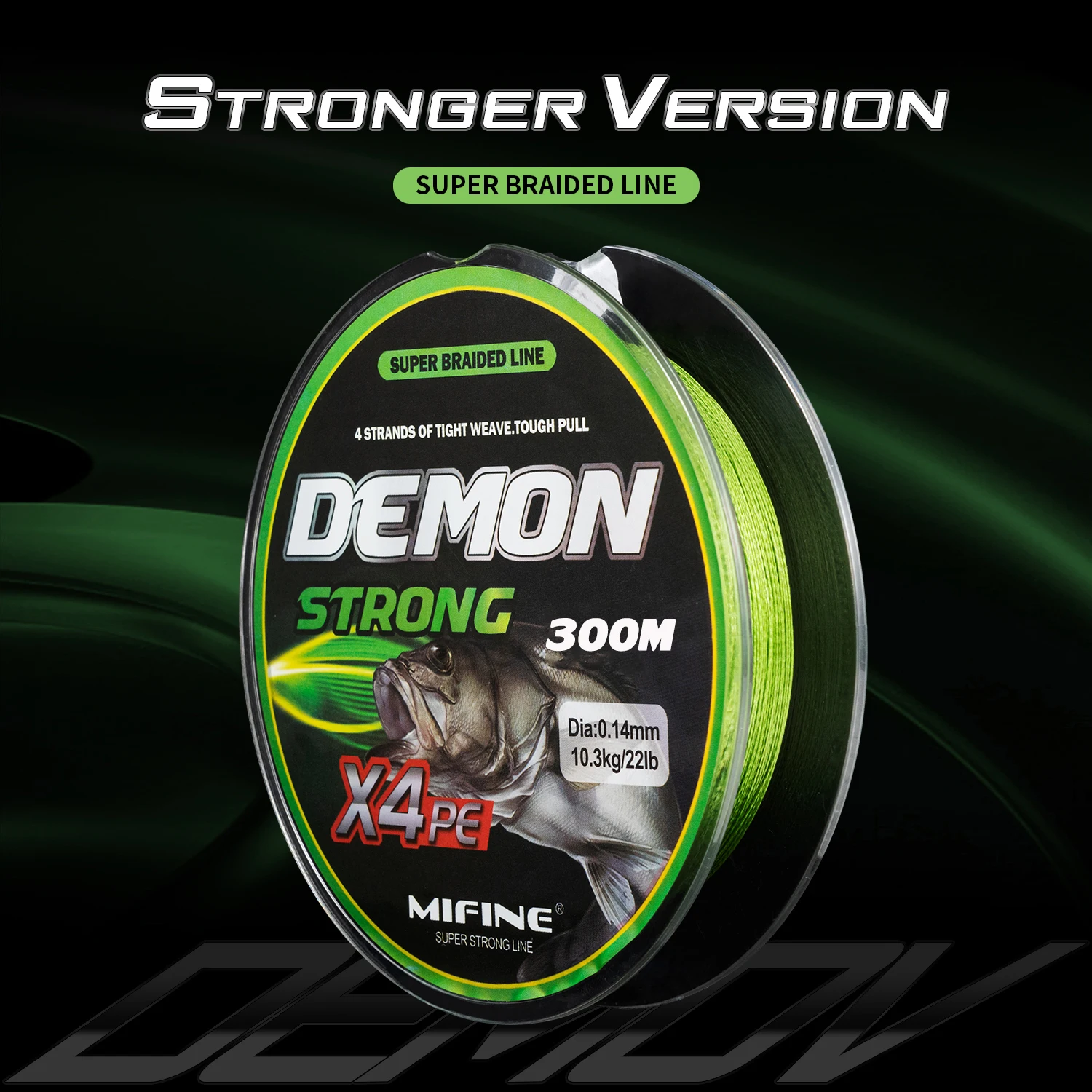 MIFINE DemonStrong 4X – Línea trenzada de pesca multifilamento - imagen 5