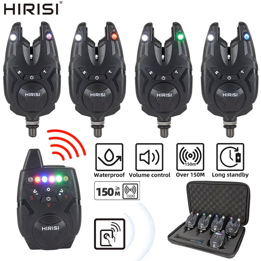 Hirisi S9 Alarmas de Pesca LED impermeables – volumen y sensibilidad - imagen 3