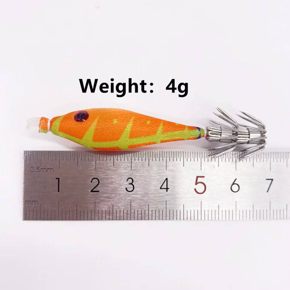 Spinnerbait Noctilucente – Jig calamar con vinilo y madera - imagen 2