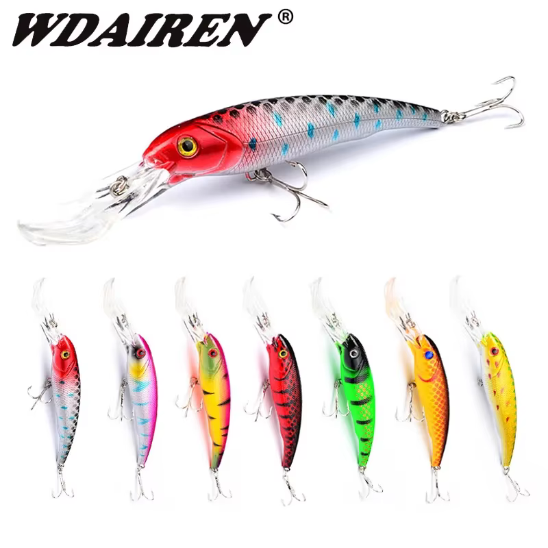 Swimbait minnow flotante para lubina