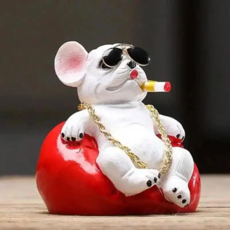 Adorno de coche Bulldog adorable para salpicadero