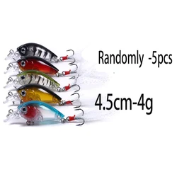 Kit Señuelos Crankbait Profundos Wobbling para Lucio Pesca Agua Dulce