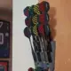 Organizador de dardos minimalista para pared en PLA, impresión 3D - imagen 4