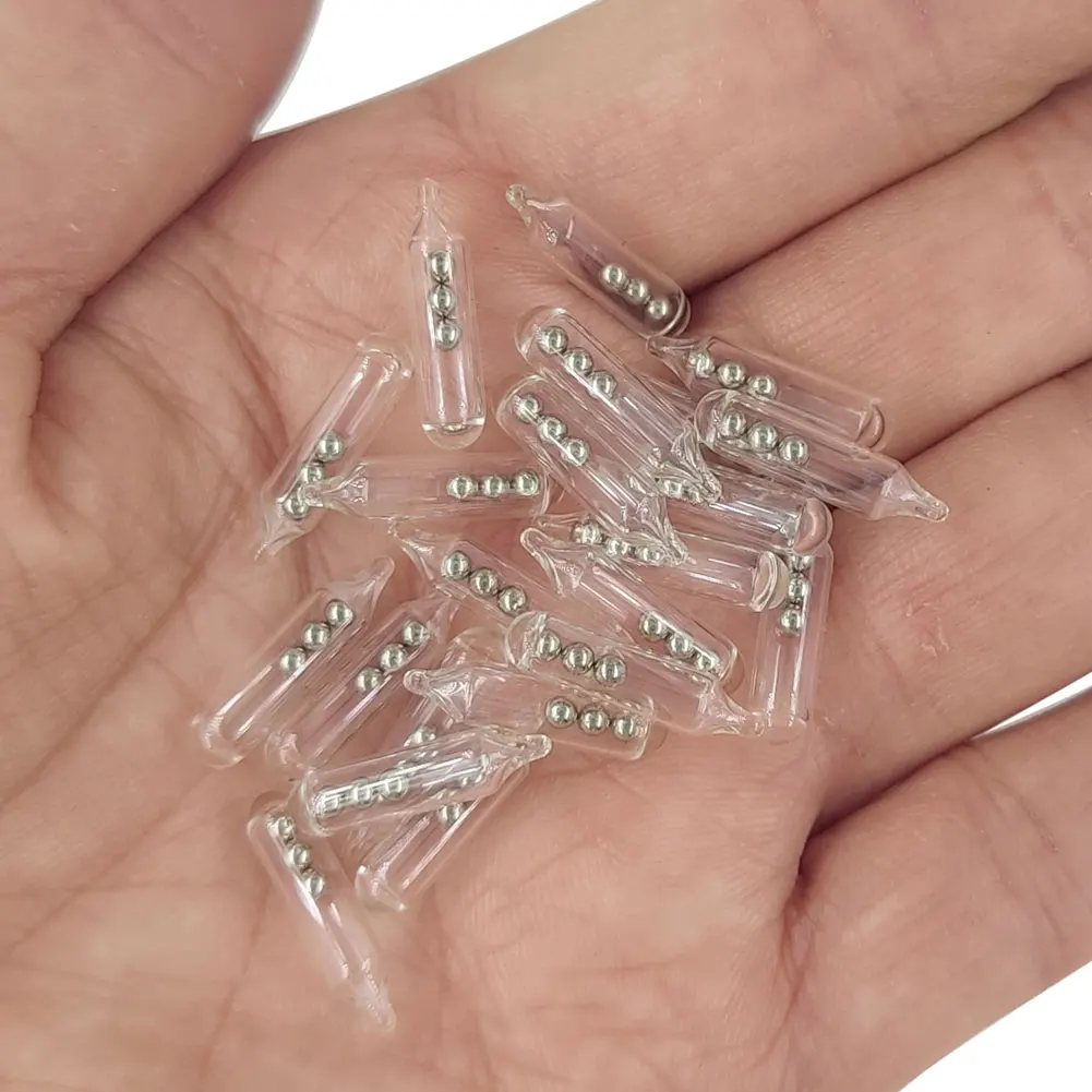 Sonajero de vidrio para señuelos con tubo de inserción y bolas - imagen 4