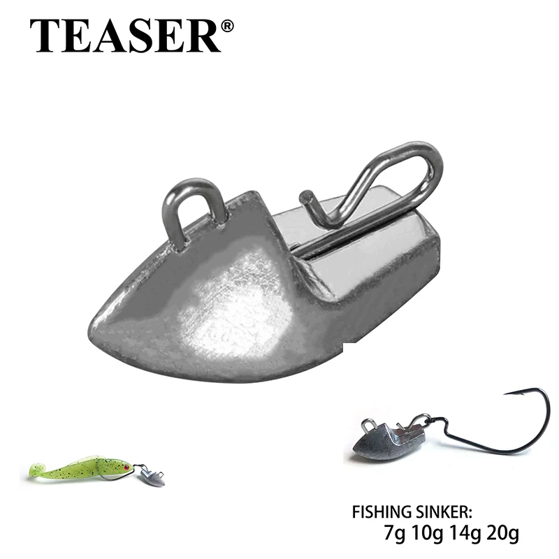 Plomos de hundimiento rápido tipo barco TEASER para pesca ovalada - imagen 3
