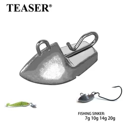 Plomos de hundimiento rápido tipo barco TEASER para pesca ovalada