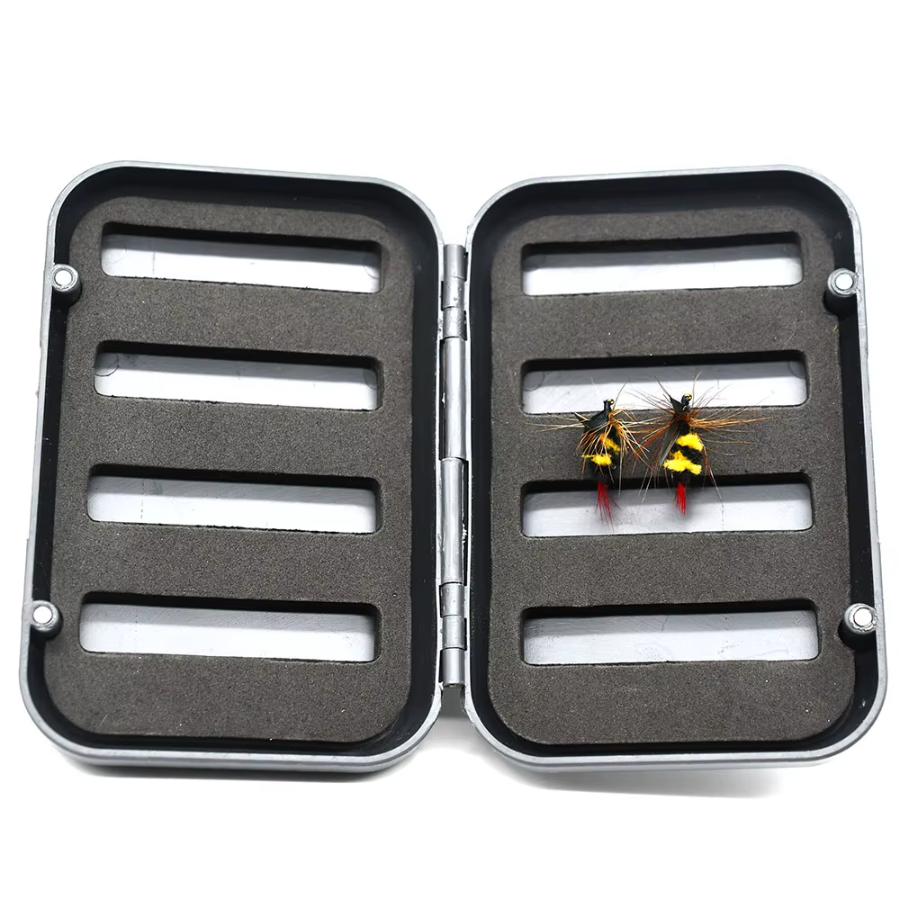 MNFT Estuche Mosca Impermeable – Caja de Anzuelos Ligera Talla L&S - imagen 2