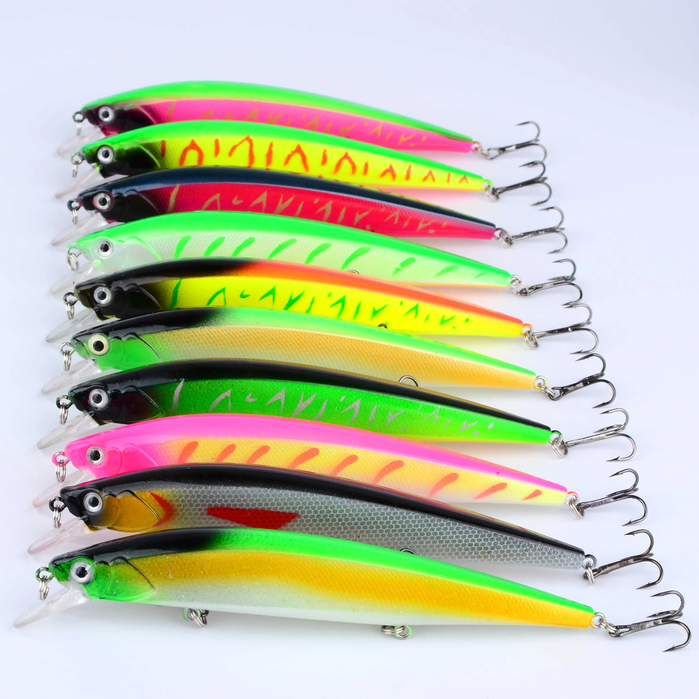 Perspectiva lateral del cebo duro Minnow para spinning