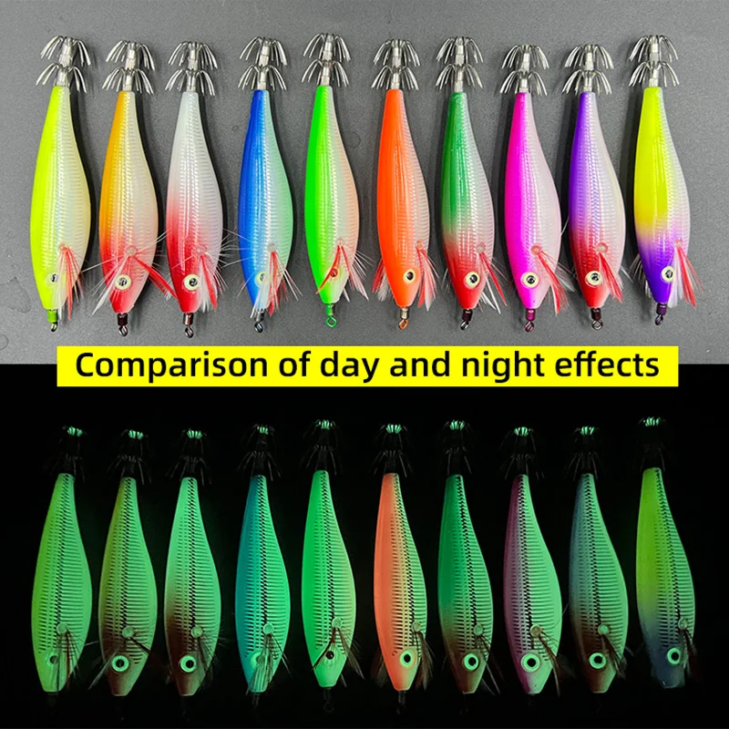 ShareShark señuelo luminoso de vinilo para camarones y calamares - imagen 4