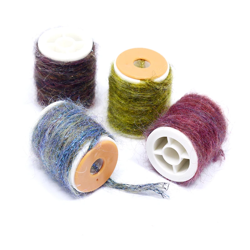 Material de atado ninfa caddis con pelo moteado - imagen 3