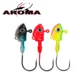 Anzuelo jig head de invierno con cabeza de plomo y cebo metal - imagen 3