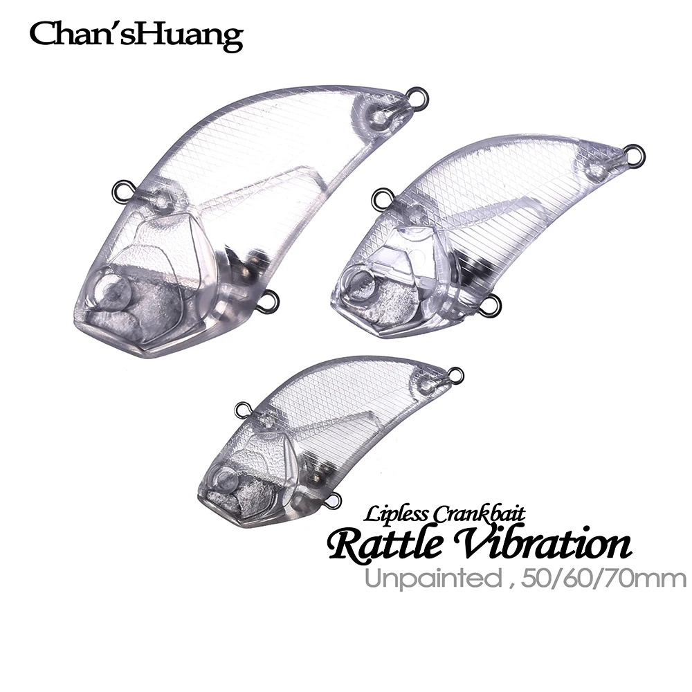 Señuelo Crankbait de Vibración Sin Pintar Chan'sHuang con Sonajero - imagen 5