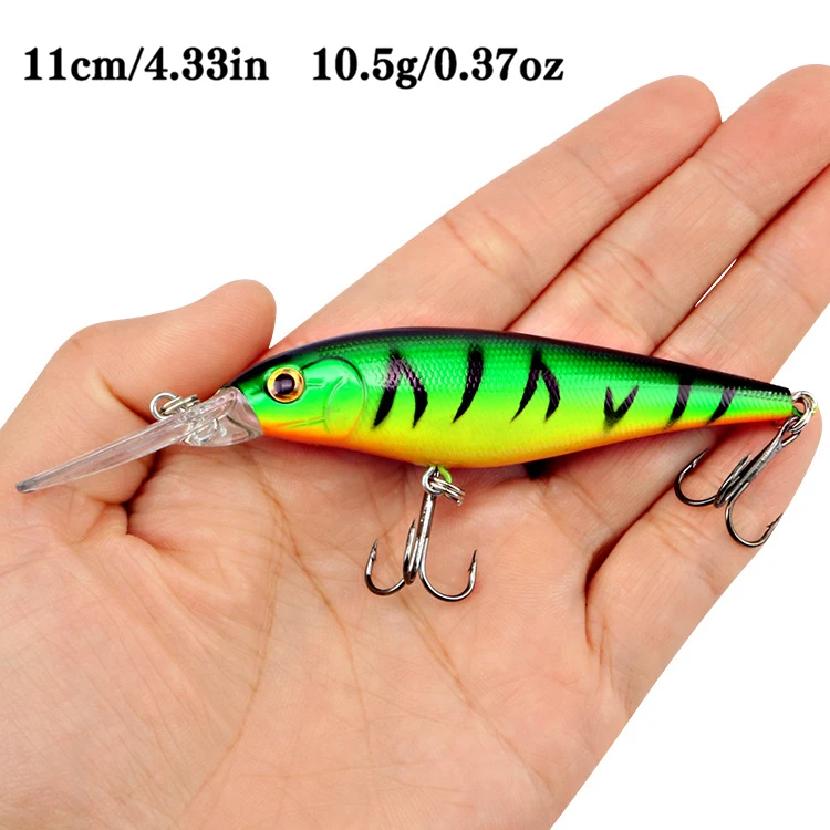Pack de 10 señuelos artificiales tipo wobbler