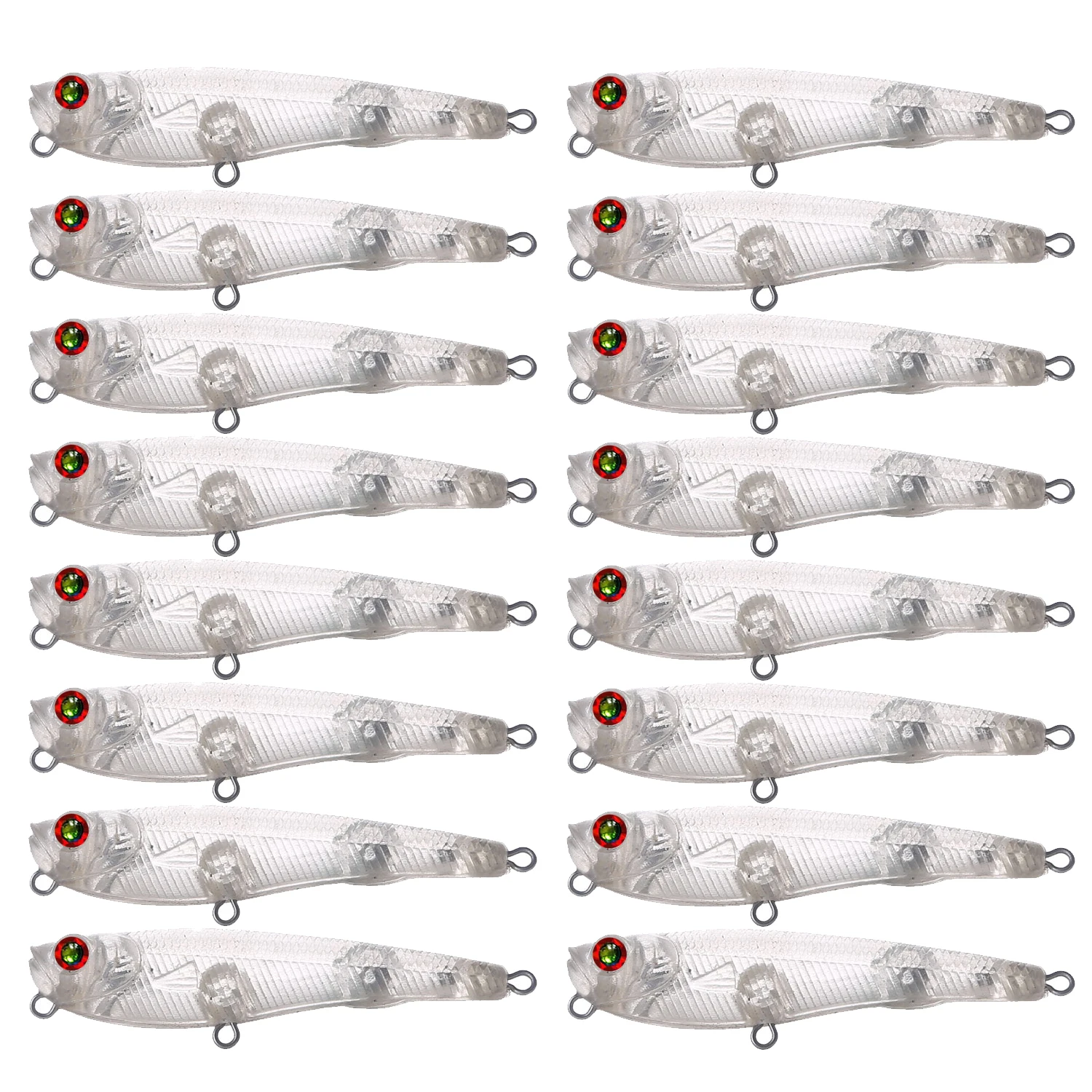 FREE FISHER señuelos de lápiz transparentes DIY para lubina - imagen 5