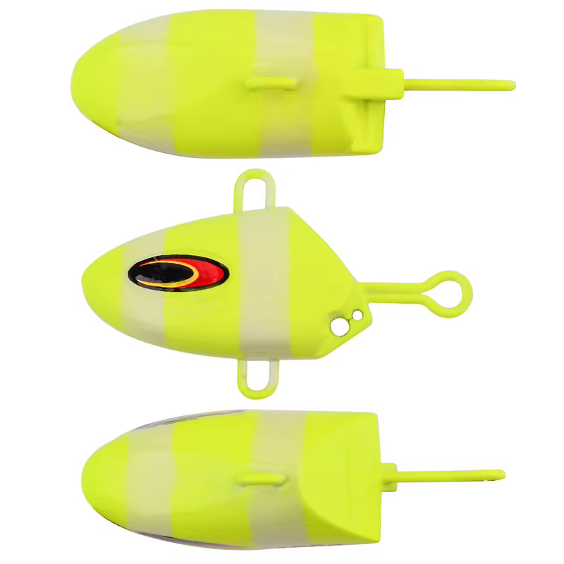 Cebo luminoso de calamar con cabeza metal y cola falda para barco - imagen 3