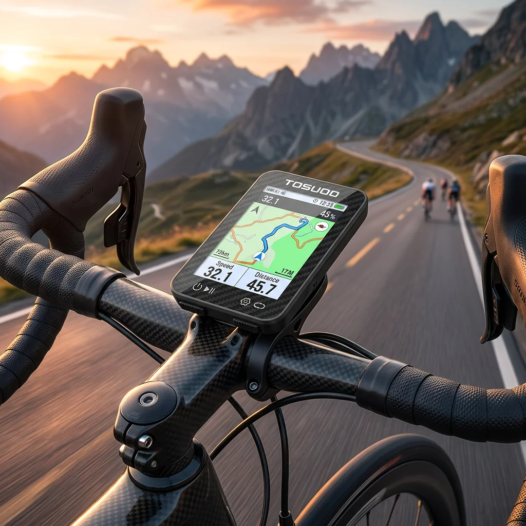 Ordenador de bicicleta con GPS resistente al agua y velocímetro - imagen 4