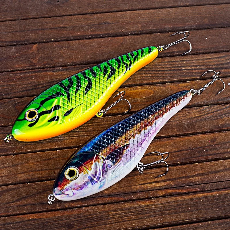 Jerkbait hundimiento S-Swim para lucio y peces depredadores - imagen 4