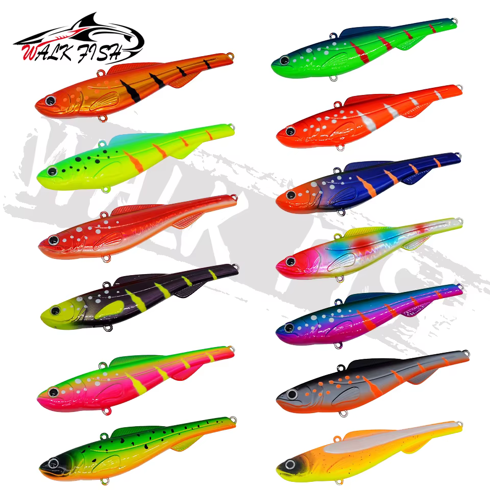 WALK FISH Señuelo VIB Hundido – Crankbait con Anzuelo Triple y Rattlin - imagen 5