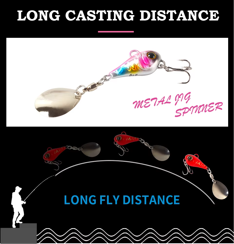 LETOYO Metal Vib Spoon con colores metalizados