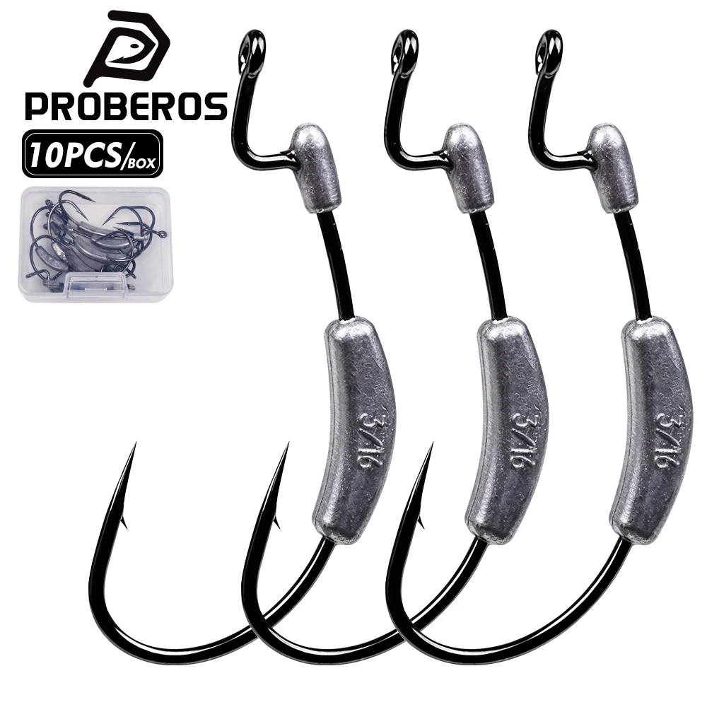 Anzuelos Jig Head de plomo PROBEROS con abertura ancha y púas - imagen 5