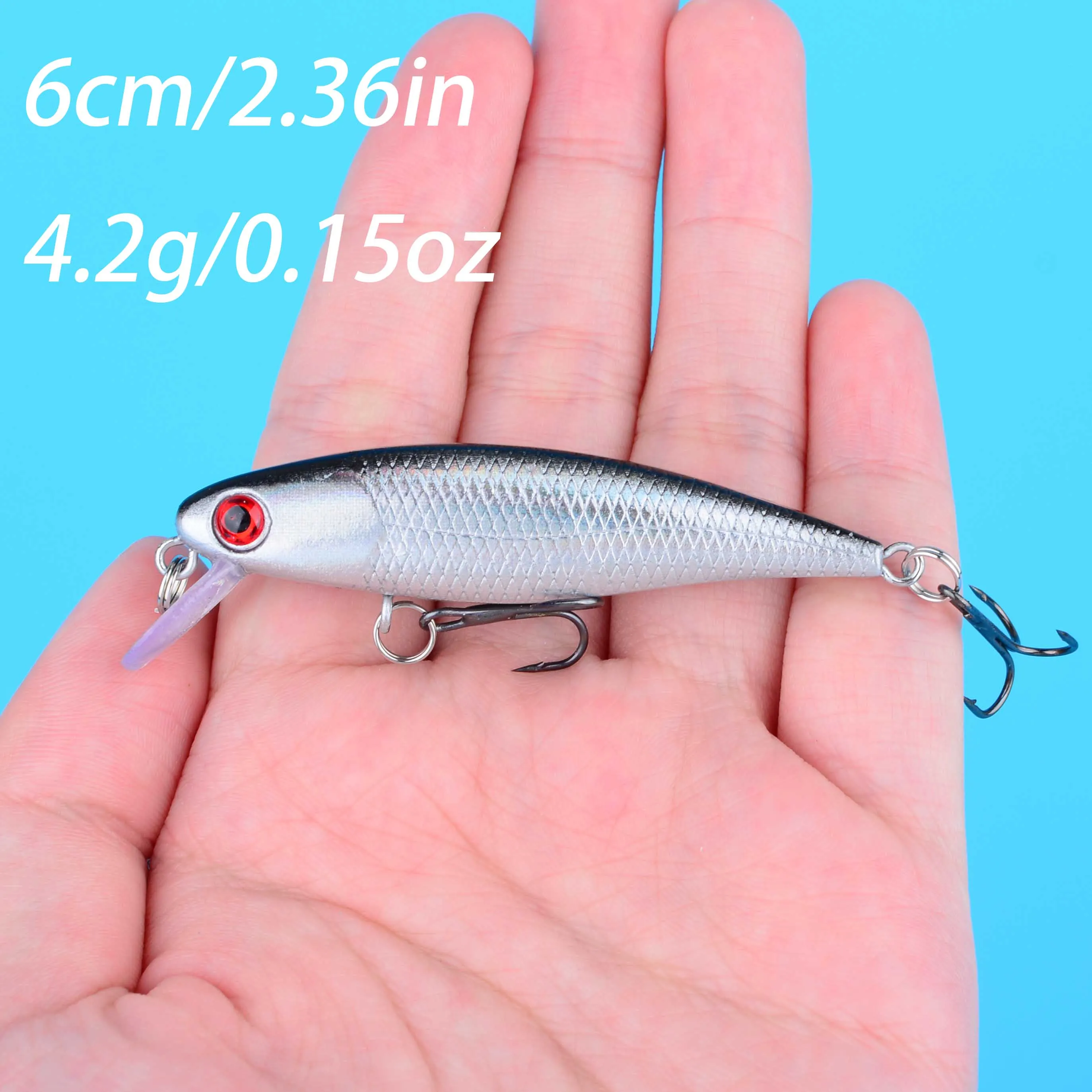 Señuelo Minnow flotante japonés – Jerkbait para lubina y lucio - imagen 4