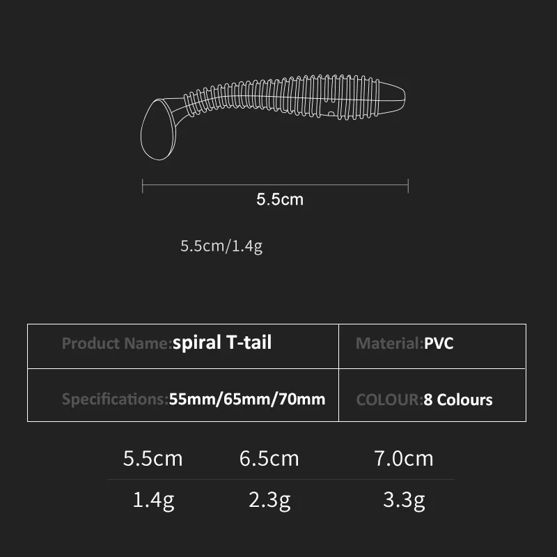 Señuelos Swimbait de silicona 55‑70 mm para carpa y lubina - imagen 4
