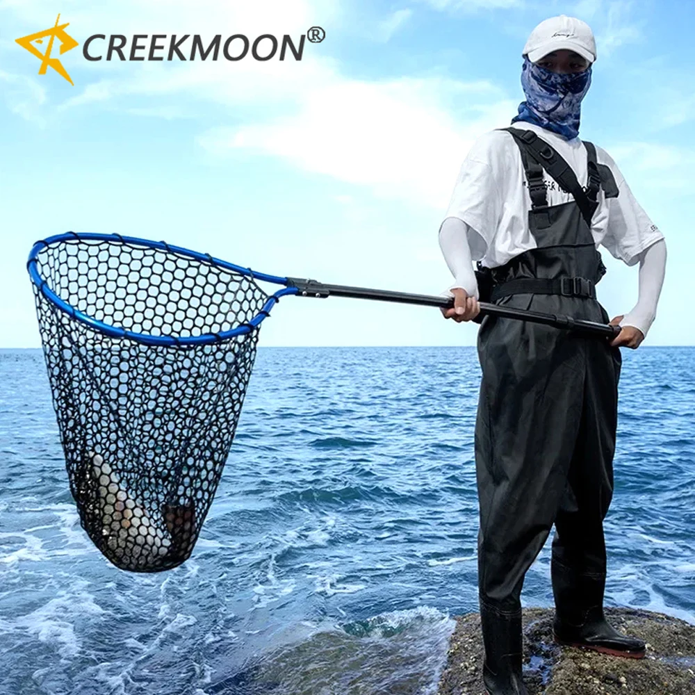 Salabre plegable ultraligero de silicona – Red de mano para pesca en mar