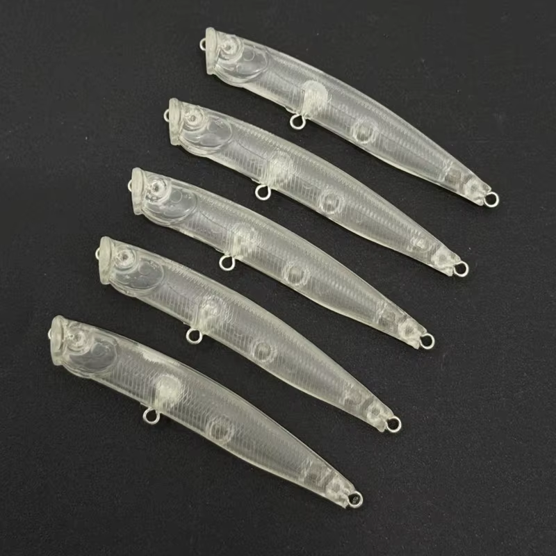 Popper sin pintar 70 mm para agua salada – Cebo superficie ABS - imagen 3