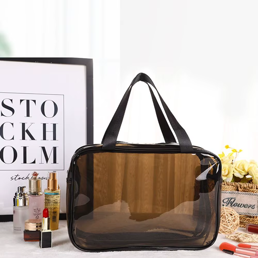 Bolsa Cosméticos Transparente PVC – Separación Seco/Húmedo Alta Capacidad - imagen 3