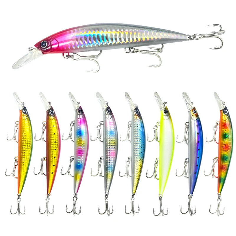 Señuelos de pececillo sin pintar para pesca