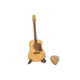 Caja de almacenamiento con forma guitarra para púas acústicas y soporte - imagen 3