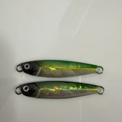 Señuelo jigging lento metálico multicolor para agua salada