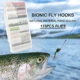 FREE FISHER Moscas de pesca secas y ninfa mixta midge para agua dulce - imagen 2
