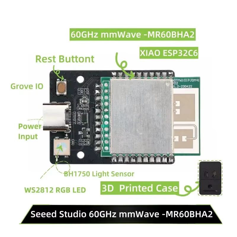 Seeed MR60BHA2: sensor de respiración y latidos 60 GHz - imagen 3