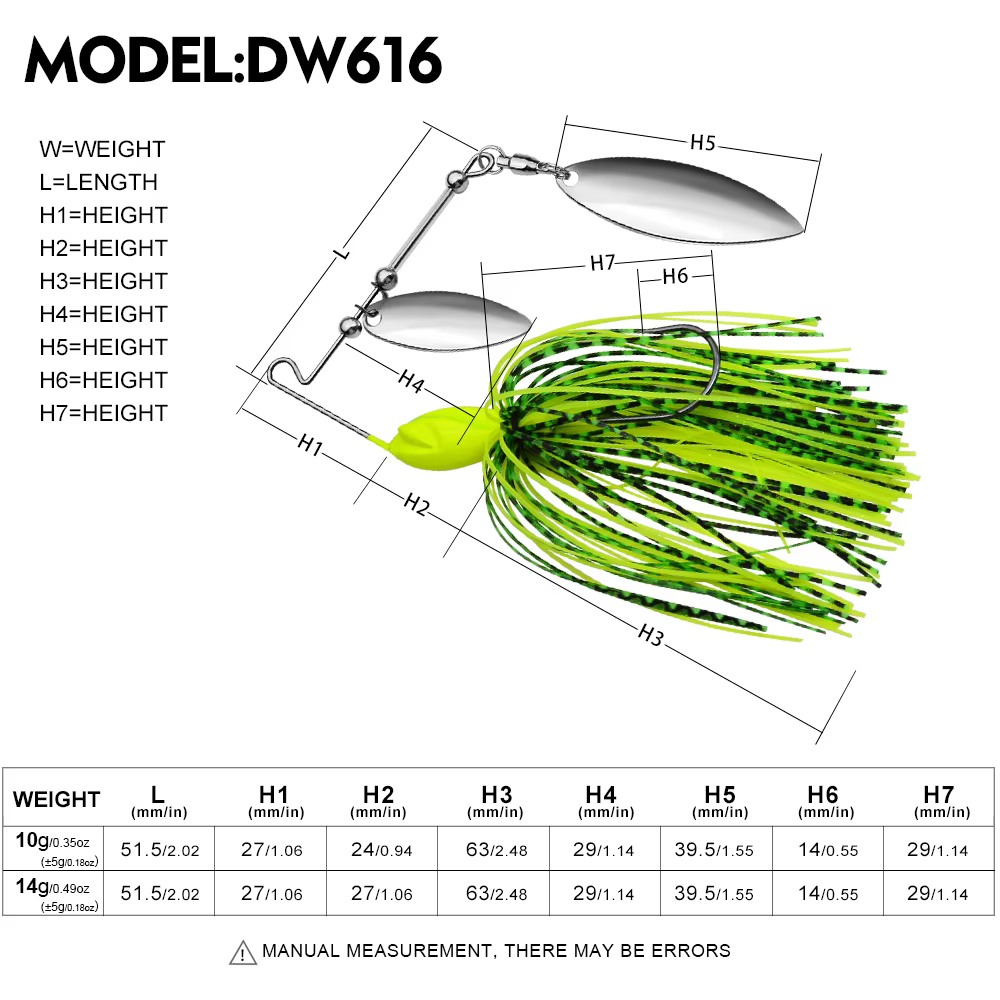 Chatterbait PROBEROS – Spinner para Pesca de Lubina - imagen 3