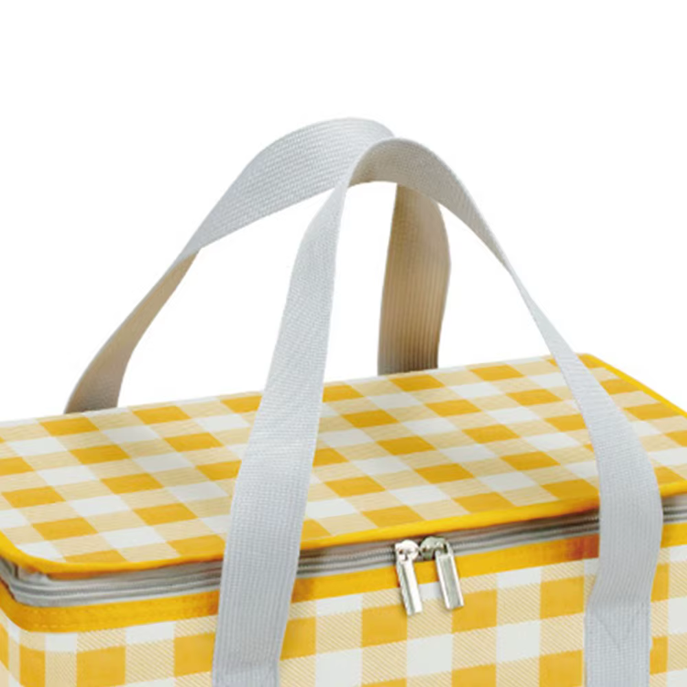 Patrón cuadros vichy de la bolsa