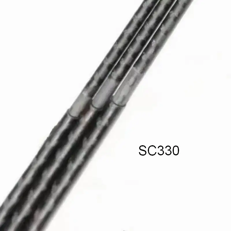 Secciones de caña de fibra de carbono SC320/SC330 – 2 piezas 3,2‑3,3 m en blanco