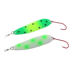 Señuelo metálico con cuchara giratoria para pesca – anzuelo simple