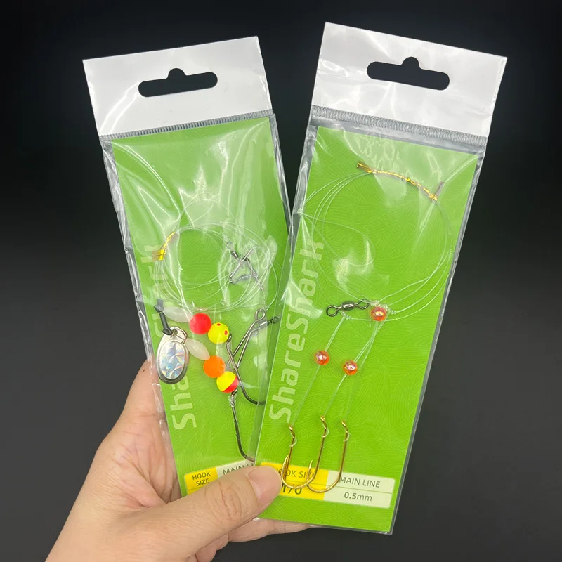 ShareShark kit pesca surf con señuelos preatados y anzuelos circulares - imagen 2