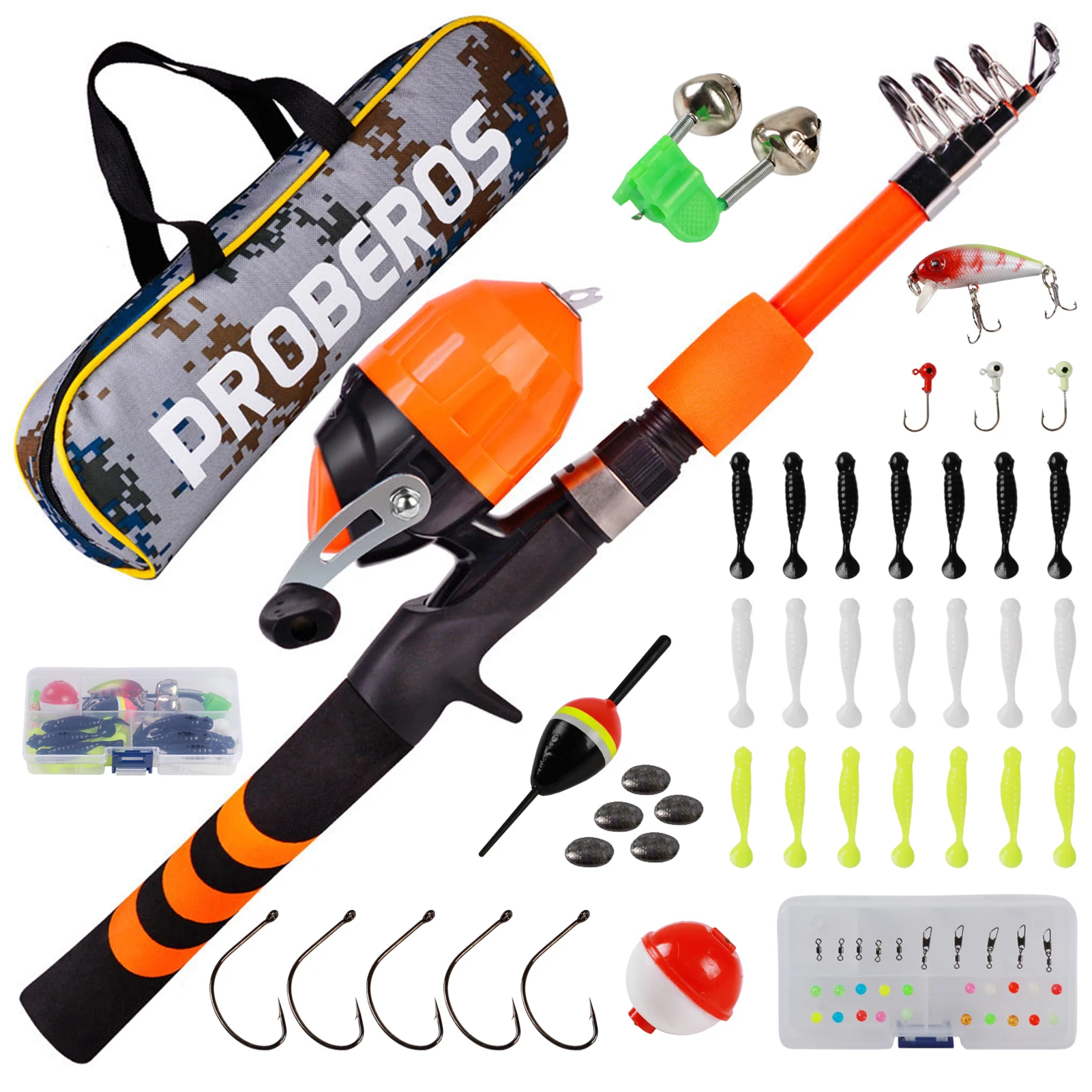 Kit de pesca completo con accesorios