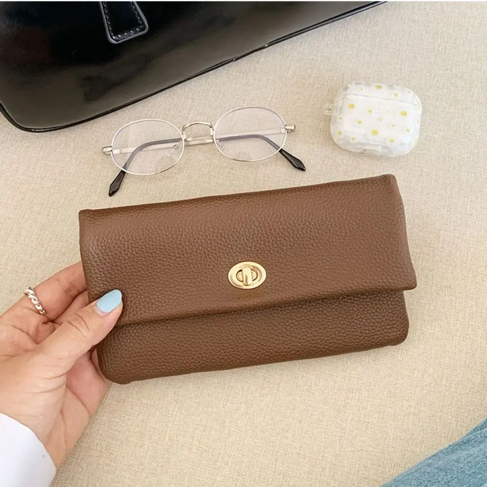 Cartera larga de piel PU con cremallera y hebilla metálica - imagen 2