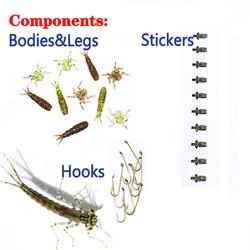 Materiales Atado Moscas Libélula y Ninfas – Cuerpos y Patas Goma